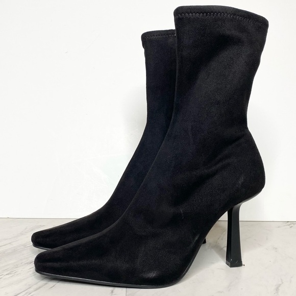 Steve Madden Vakay Black Sock Bootie 9M - Picture 1 of 13
